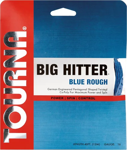 Miniatura 5 de Tourna Big Hitter - Cuerda de tenis de poliéster con giro máximo, color azul