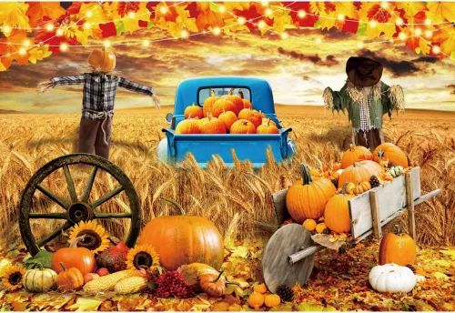 Miniatura 9 de Telón de fondo de otoño de 5 x 3 pies para sesión de fotos, tablero de madera de otoño para fotografía, decoración de pared de Acción de Gracias