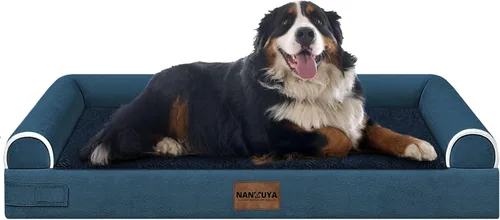 Miniatura 110 de Cama ortopédica lavable para perros medianos y grandes: cama con cojines de apoyo para perros medianos y grandes, cama impermeable de espuma tipo