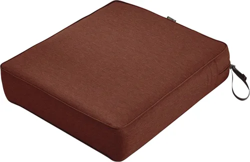 Miniatura 29 de Classic Accessories Ravenna - Cojín de asiento de patio resistente al agua de 21 x 19 x 5 pulgadas, color gris pardo oscuro, cojín de sofá biplaza