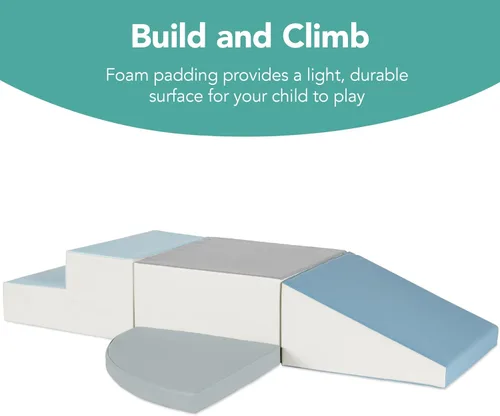 Miniatura 2 de Best Choice Products 4 piezas de bloques de espuma suave para niños para escalar y gatear, estructuras de juego para el desarrollo infantil