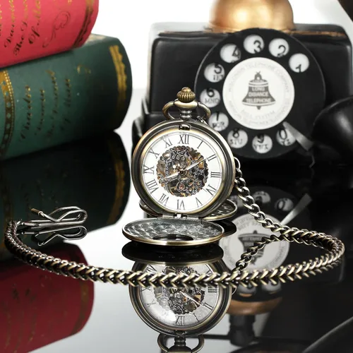 Miniatura 3 de Reloj de Bolsillo Chaleco Cadena 14.7 Pulgadas (14.8 in) Bronce, bronce, Moderno
