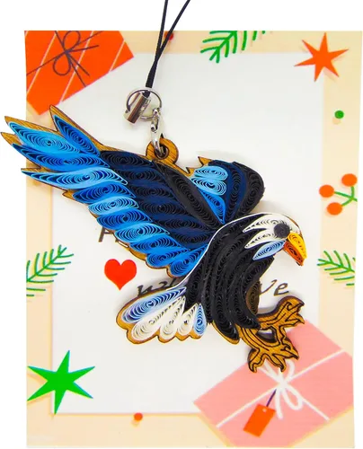 Colección Quilling Bird Lovers – Adornos de quilling hechos a mano para amantes de los animales, decoraciones para el hogar y días festivos, dijes