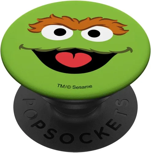 Miniatura 6 de Sesame Street Oscar the Grouch Face PopSockets MagSafe PopGrip para iPhone