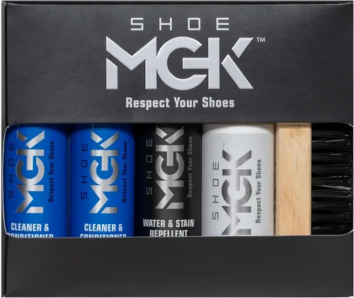 Miniatura 8 de Shoe MGK MVP - Kit de limpiador de zapatos y acondicionador, repelente al agua y manchas, retoque blanco y cepillo