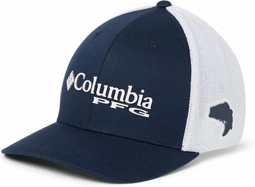 Miniatura 3 de Columbia - Gorra de malla con bandera con árboles unisex para adultos, corona alta
