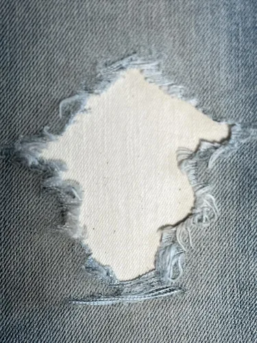 Miniatura 7 de Parches de mezclilla elástica negra súper resistente para planchar - de Holey Patches (tamaños surtidos) (1-5" x 8")