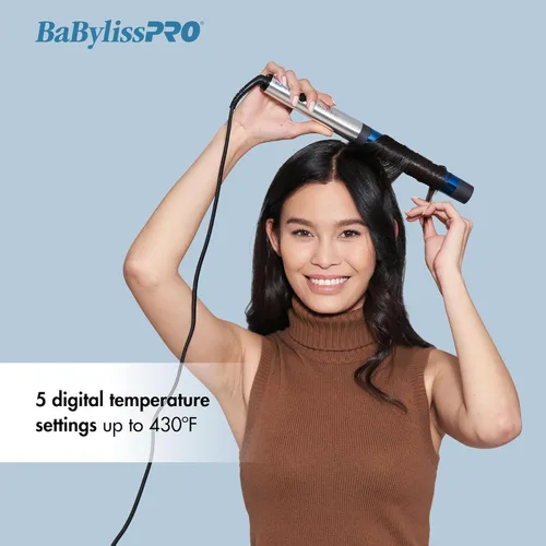 Miniatura 2 de BabylissPRO Nano Titanium Professional Curling Wand For All Hair Types, Reaches 430 Degrees For Long Lasting Curls
