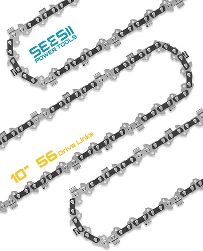 Miniatura 14 de Seesii Reemplazo de cadena de motosierra de 8 pulgadas, paquete de 2 cadenas de motosierra de 8 pulgadas para motosierra eléctrica inalámbrica