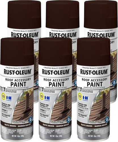 Miniatura 10 de Rust-Oleum 285217 Pintura en aerosol para accesorios de techado, 12 onzas, color madera envejecida Roble (Weathered Wood)