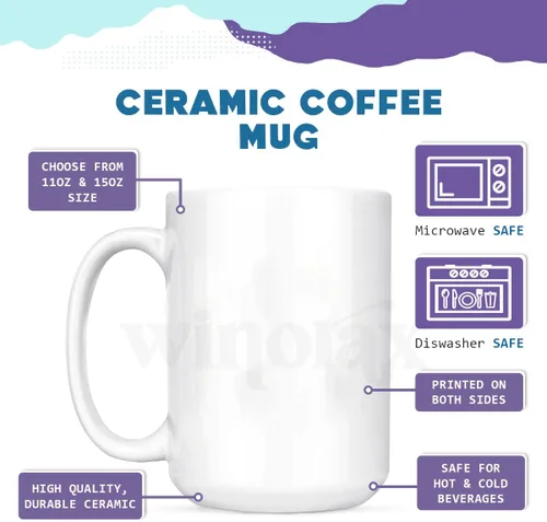 Miniatura 6 de winorax Taza personalizada con imagen y texto, 11 onzas, 15 onzas, tazas de café, regalos para familiares, parejas, amigos, cumpleaños, Navidad