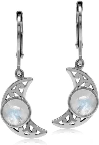Miniatura 28 de Silvershake Aretes colgantes o colgante o colgante de plata de ley 925 chapada en oro amarillo con dije o colgante con cadena de 18 pulgadas