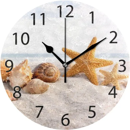 Miniatura 7 de ALAZA - Reloj de pared redondo con mapa étnico de África, silencioso, sin tictac, pintura al óleo para el hogar, oficina, escuela, arte decorativo