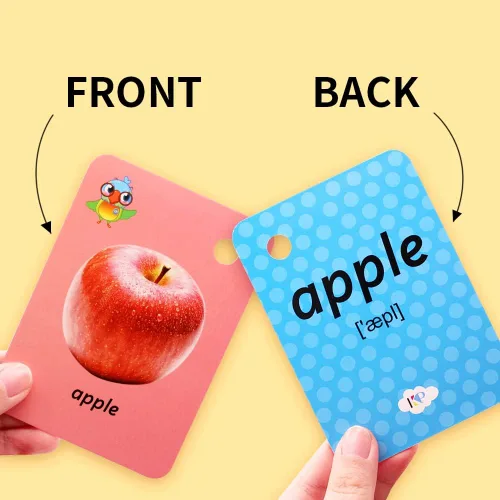 Miniatura 2 de Juego de 262 tarjetas flash para niños, palabras visuales, regalos para niños, animales terrestres, animales del océano, frutas, ABC 6 en 1