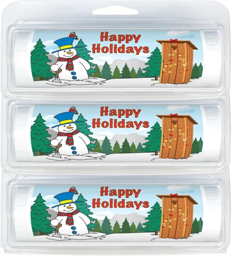 Miniatura 24 de Rollos de papel higiénico biodegradable sin núcleo de tamaño de viaje de alta calidad, práctico dispensador de plástico, mascotas y caballos 617