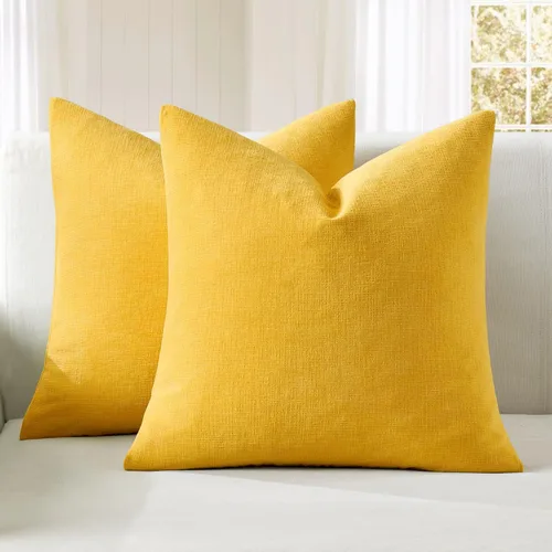 Miniatura 33 de MIULEE Juego de 2 fundas de almohada cuadradas decorativas de felpilla suave de 20 x 20 pulgadas para sofá, sala de estar y cama de color verde oliva