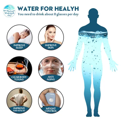 Miniatura 4 de Taza de agua rica en hidrógeno, ionizador de tecnología PEM, generador de agua ionizado recargable por USB, botella de vidrio antioxidante