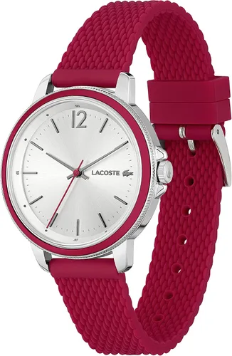 Miniatura 2 de Lacoste Reloj de cuarzo de acero inoxidable para mujer con correa de silicona rojo 17 Modelo 2001199 Rojo Reloj de cuarzo