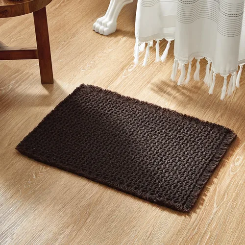 Miniatura 15 de TYUU Tapete de baño estilo gofre, tapete de baño bohemio, antideslizante, lavable, súper absorbente, de secado rápido, bonito tapete de baño