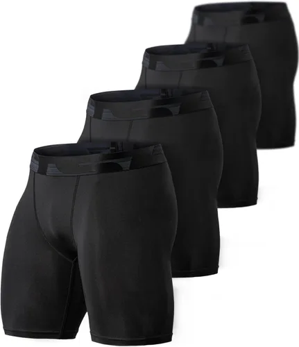 TSLA - Pantalones cortos deportivos de compresión para hombre, en paquete de 1 o 3unidades, mallas para correr de rendimiento deportivo, frescas y