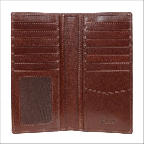 Miniatura 8 de ELIZO Carteras largas para hombre, Bourbon, Cartera larga