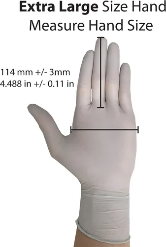 Miniatura 8 de Guantes desechables, aptos para alimentos, guantes de nitrilo Lite Duty, ligeros y resistentes, (250 unidades)