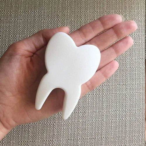 Miniatura 3 de Molde de silicona para dientes, divertida bandeja de cubitos de hielo con forma de dientes, molde de gelatina de postre de caramelo de chocolate
