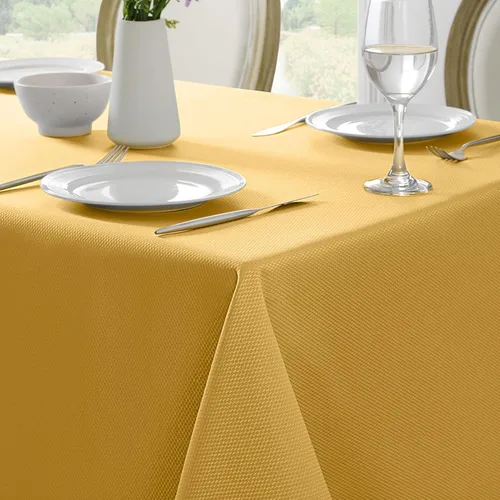 Miniatura 9 de Softalker - Mantel rectangular con textura tejida y patrón jacquard, impermeable, fácil de limpiar, resistente a las manchas y sin arrugas