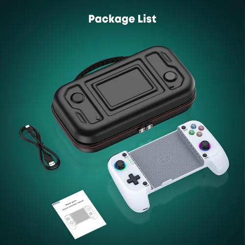 Miniatura 4 de 【Anti-Drift & Fast-Connect】Wireless Game Controller for iPhone/Android with Case Hall Joysticks Bluetooth Phone Controller, For Cloud Gaming