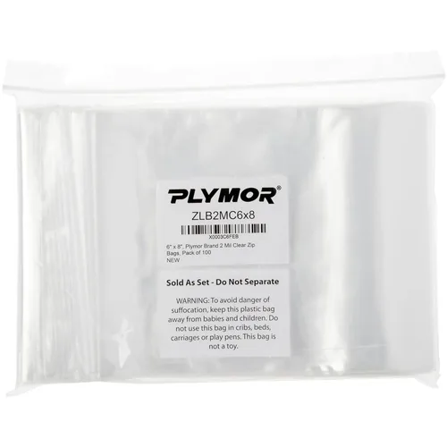 Miniatura 3 de Bolsas de plástico reutilizables con cierre de Plymor 6x8 pulgadas, 1000