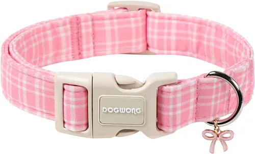 Miniatura 34 de DOGWONG Collar para perro de San Valentín, collar ajustable de algodón con corazón de caramelo azul, perfecto para perros pequeños a medianos