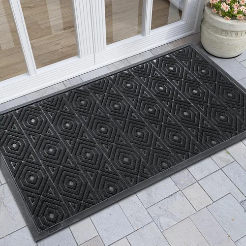 Miniatura 19 de Yimobra Alfombra para Puerta Delantera Exterior Entrada 29.5x17, Impermeable Resistente Alfombras Exteriores para Puerta Delantera, Alfombra