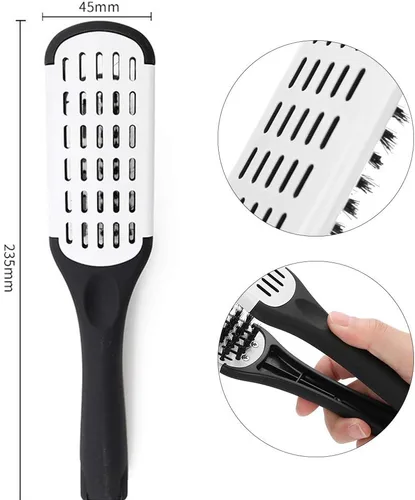 Miniatura 5 de Peine alisador de cabello, pinza de cepillo de doble cara, peine alisador profesional para alisar y alisar el cabello