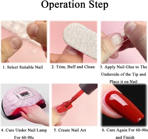 Miniatura 3 de Lámpara LED de uñas de 200 W para esmalte de gel, secador rápido de uñas con sensor automático, ajuste de 4 temporizadores, luz LED para uñas