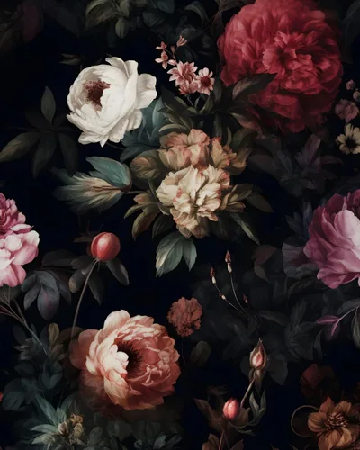 Papel tapiz floral oscuro para despegar y pegar, papel de contacto vintage, 17.5 x 78.8 pulgadas, papel de pared de rosa roja, papel tapiz de hojas