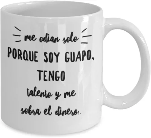 Miniatura 2 de Me odian solo AFIRMACIONES Taza café, tazas para café divertidas, tazas de café personalizadas, taza de café inspiradoras, taza grande de café