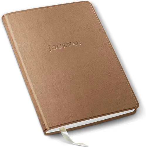 Miniatura 53 de Diario de cuero Gallery Leather - Elaborado en Maine, EE. UU. - Elegante cuaderno de escritura de cuero con 192 páginas rayadas - Un espacio