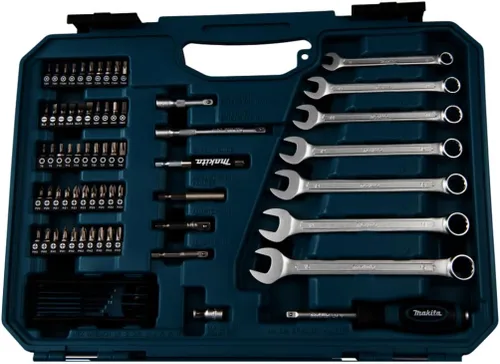Miniatura 5 de Makita E-06616 - Juego de mantenimiento (120 piezas), color azul y negro