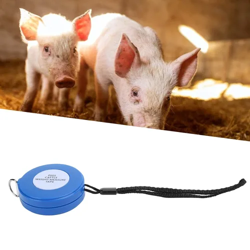 Miniatura 3 de Cinta métrica de peso de ganado, equipo de medición retráctil de animales de granja de 8.2 ft, parte del cuerpo de cerdo, circunferencias