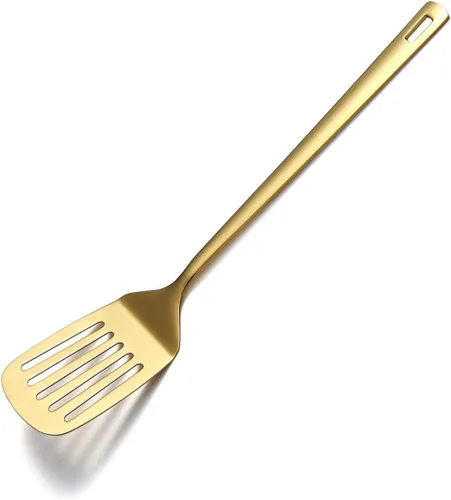 Miniatura 19 de Cuchara de espagueti dorada, servidor de pasta Berglander con chapado en oro de titanio, servidor de espaguetis de acero inoxidable para cocinar