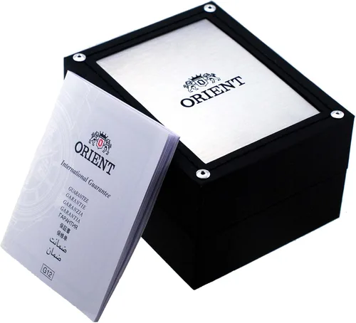 Miniatura 4 de ORIENT RA-AK0701S Bambino Versión 8 Correa de cuero esfera blanca Multifunción Reloj automático multifunción para hombre, Moderno