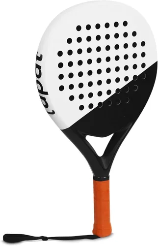 Miniatura 3 de LAPAT Raqueta de pádel con bolsa de cubierta, superficie de carbono con espuma viscoelástica EVA, raquetas de pádel ligeras, tenis POP White Seúl