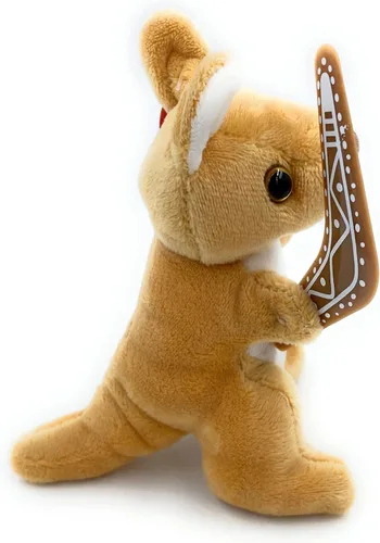 Miniatura 4 de Peluche de canguro de 5 pulgadas con boomerang, regalo australiano súper suave de recuerdo para niños