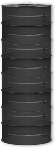 Miniatura 9 de AC Infinity Rejilla de secado de hierbas, red de malla colgante de 2 capas para plantas, semillas y brotes, 18 pulgadas de diámetro para carpas