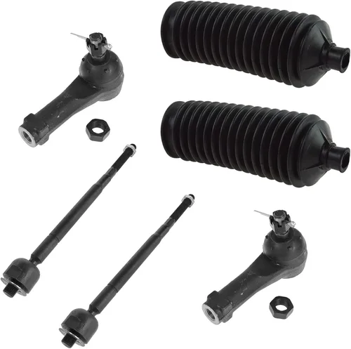 Miniatura 92 de TRQ Kit de dirección interior y exterior para lado del conductor y del pasajero delantero, con cremallera de dirección y fuelle de piñón compatible