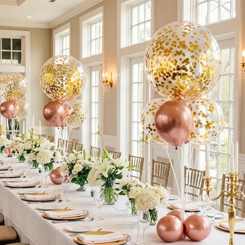 Miniatura 7 de Pllieay 100 soportes para palos de globos blancos con tazas para bodas, fiestas y decoración