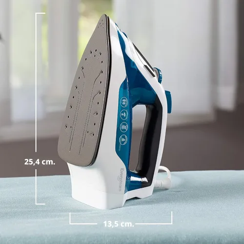 Miniatura 8 de BLACK+DECKER Easy Steam - Plancha compacta IR06V, cable de doble posición, suela antiadherente TrueGlide, vapor vertical, SmartSteam