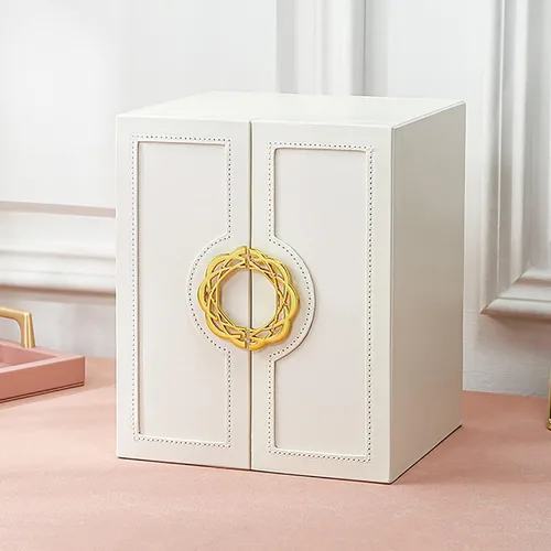 Miniatura 2 de AOSIFIEL Joyeros organizadoresestuche grande de pie con 5 cajones, regalo para mujeres, adolescentes, niñas, niños, gran joyeríasoporte de cuero