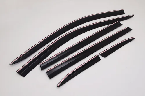 Miniatura 2 de AUTOCLOVER - Juego de 6 protectores de lluvia con cinta adhesiva para Jeep Cherokee 2014 2015 2016 2017 2018 2019 2020 2021 2022 2023 2024 / Ahumado