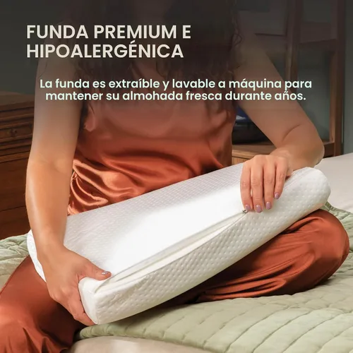 Miniatura 8 de Tempur-Pedic TEMPUR - Almohada para el cuello, perfil pequeño, color blanco